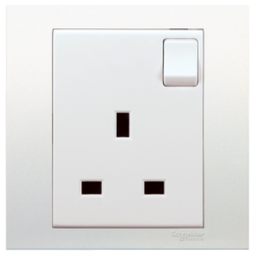 SCHNEIDER KB25 VIVACE 13A 250V TWIN GANG SWITCH SOCKET